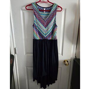 Crochet Top Hi-Low Dress